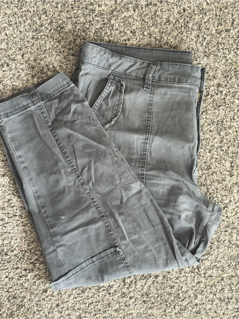 Time and Tru Gray Slim Straight Jeans